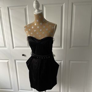 Gently Used Strapless Sexy Black Dress